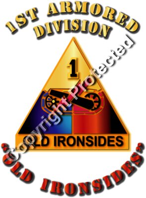 Army - Division - 1st Armored DUI - Old Ironsides