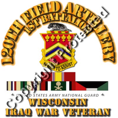 Army - WIARNG  120th FA - Iraq War Veteran