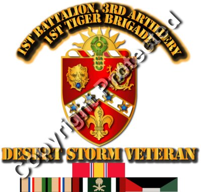 Army - 1st Bn, 3rd Artillery - Desert Storm Veteran