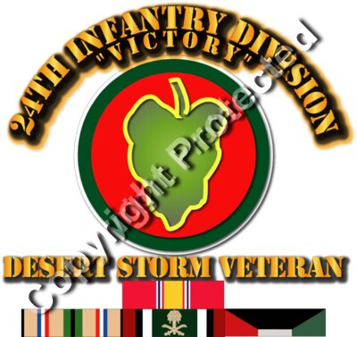 Army - 24th Infantry Division - Desert Storm Veteran