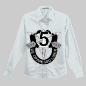 SOF - 5th SF - SF DUI - No Txt - Finest quality Ladies Long Sleeve Easy Care Soil Resistant Shirt