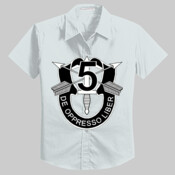 SOF - 5th SF - SF DUI - No Txt - Ladies Short Sleeve Easy Care Soil Resistant Shirt