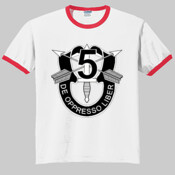 SOF - 5th SF - SF DUI - No Txt - Ultra Cotton ® Ringer T Shirt
