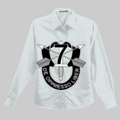 SOF - 7th SF - SF DUI - No Txt - Finest quality Ladies Long Sleeve Easy Care Soil Resistant Shirt