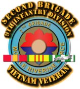 SSI - 2nd Bde - 9th ID w Vietnam SVC Ribbons