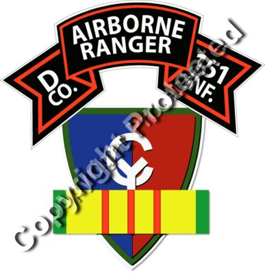 D Co 151th Infantry (Ranger) - 38th ID - VN Ribbon
