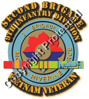 SSI - 2nd Bde - 9th ID w Vietnam SVC Ribbons