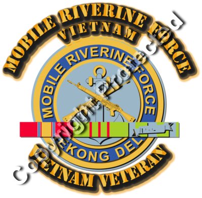 SSI - MOBILE RIVERINE FORCE w Vietnam SVC Ribbons