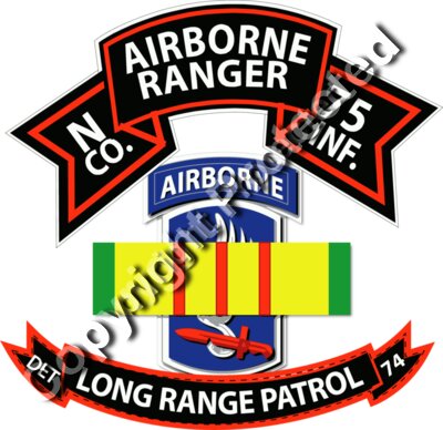 Vietnam - N Co 75th Ranger - 173rd Airborne Bde - VN Ribbon - LRSD