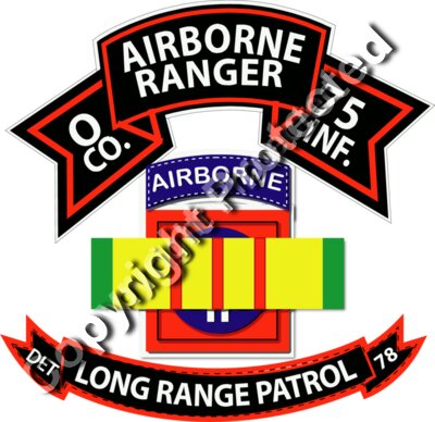 Vietnam - O Co 75th Ranger - 82nd Abn Div - VN Ribbon - LRSD
