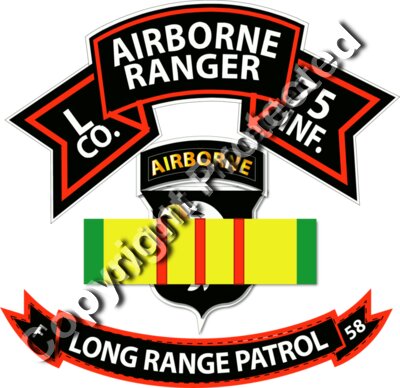 Vietnam - L Co 75th Ranger - 101st Abn Div - VN Ribbon - LRSD