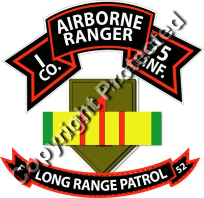 Vietnam - I Co 75th Ranger - 1st ID - VN Ribbon - LRSD