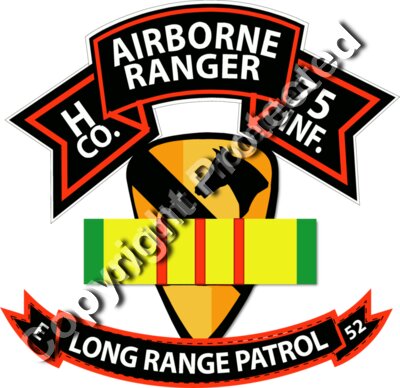 Vietnam - H Co 75th Ranger - 1st Cav - VN Ribbon - LRSD