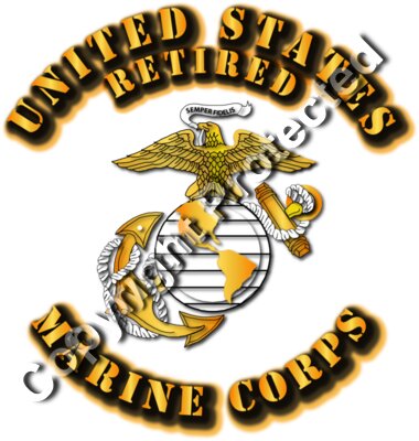 USMC - EGA - Back - Retired
