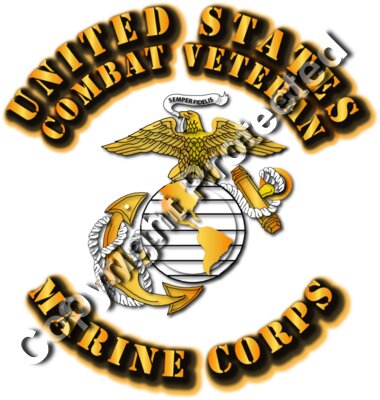 USMC - EGA - Back - Combat Veteran