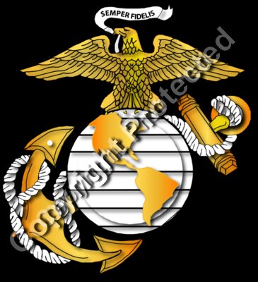 USMC - EGA - Alone - Back