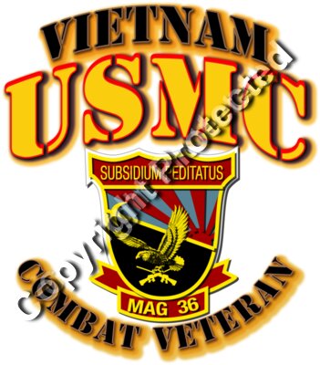 USMC - Marine Aircraft Group 36 - Vietnam - Combat Vet