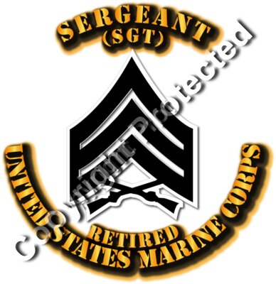 USMC - SGT - Collar - Retired