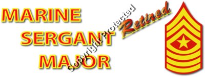 USMC - Marine Sgt Maj - Retired