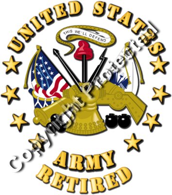 Emblem - US Army Center - Retired