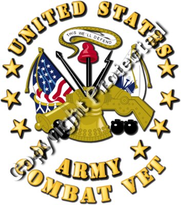 Emblem - US Army Center - Combat Veteran