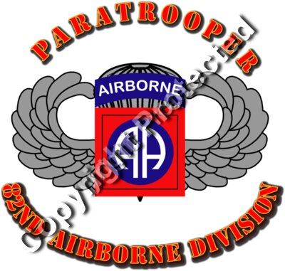 Emblem - 82nd Airborne Division - Paratrooper