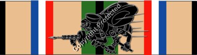 Ribbon - Southwest Asia Service Medal - Seabee - Blk V1