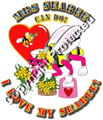 Navy - Mrs SeaBee - I lvoe my Seabee