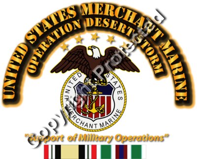 USMM - Operation Desert Storm w Svc Ribbons
