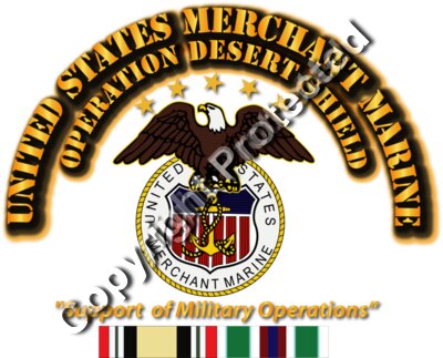 USMM - Operation Desert Shield w Svc Ribbons