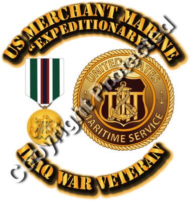 USMM - Iraq War Vet - USMM w Expeditionary Medal