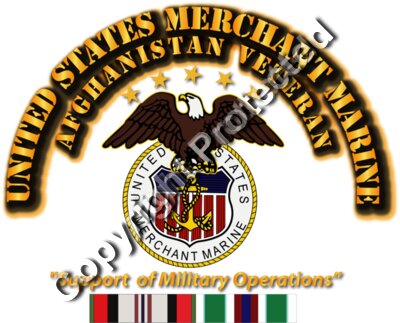 USMM - Afghanistan Veteran w Svc Ribbons